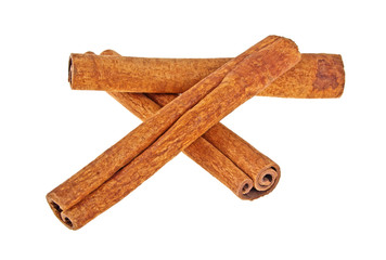 Cinnamon stick spice isolated on a white background