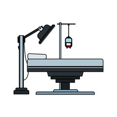 gurney or hospital bed icon image vector illustration design 