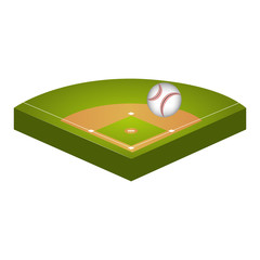 baseball diamond field icon vector illustration design