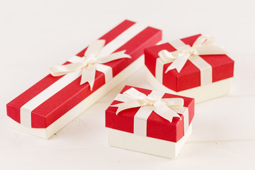 Set of jewelry gift boxes