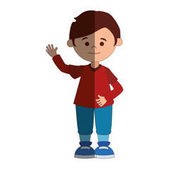 young man avatar character vector illustration design