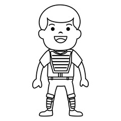 baseball player avatar character vector illustration design