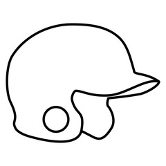 baseball helmet isolated icon vector illustration design
