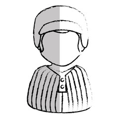 baseball player avatar character vector illustration design