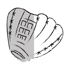 baseball glove equipment icon vector illustration design