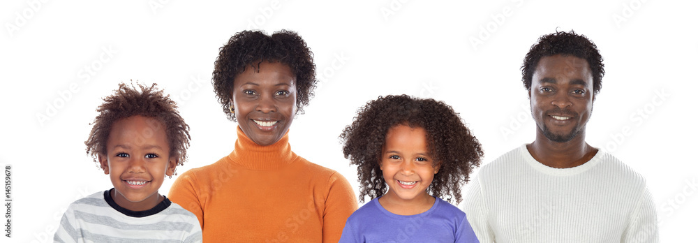 Wall mural happy family