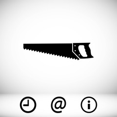 hacksaw icon stock vector illustration flat design