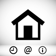 home icon stock vector illustration flat design