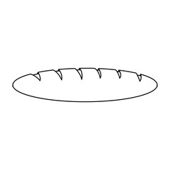bread icon over white background. vector illustration