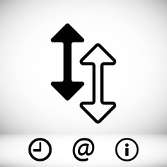 arrow icon stock vector illustration flat design