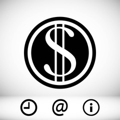 money icon stock vector illustration flat design