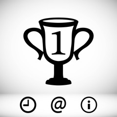 champions cup icon stock vector illustration flat design