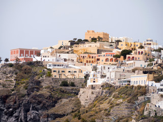 Fototapeta na wymiar View of Oia in Santorini island