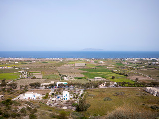 Fototapeta na wymiar View of Santorini island