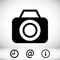 camera icon stock vector illustration flat design