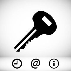 key icon stock vector illustration flat design