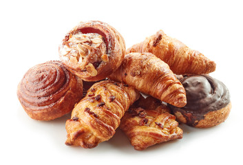 various freshly baked pastries