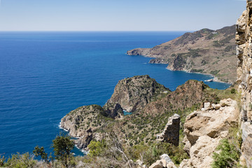 View over sea bays from Antiochia ad Cragum