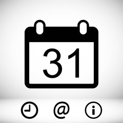 calendar icon stock vector illustration flat design