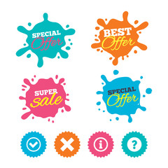 Information icons. Question FAQ symbol.