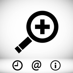 search icon stock vector illustration flat design