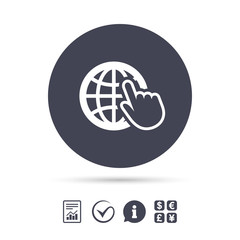 Internet sign icon. World wide web symbol.