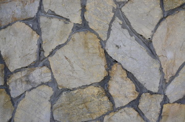 Obraz premium Kaya örme Bahçe duvarı