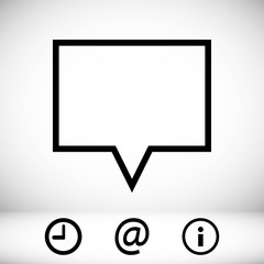 Fototapeta premium Speech Bubbles Icon. Chat pictogram icon stock vector illustration