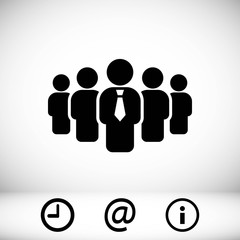 people with the leader icon stock vector illustration flat design