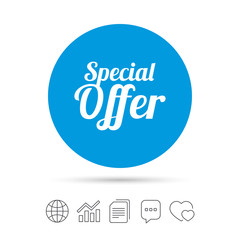 Special offer sign icon. Sale symbol.