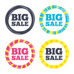 Big sale sign icon. Special offer symbol.