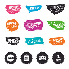 Sale speech bubble icon. Black friday symbol.