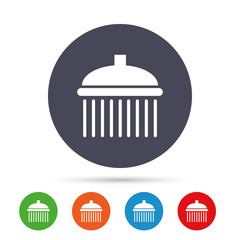 Shower sign icon. Douche with water drops symbol.