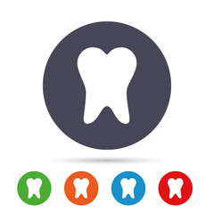 Tooth sign icon. Dental care symbol.