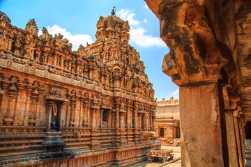 Fototapete Tempel Brihadeeswara Temple in Thanjavur, Tamil Nadu, India.
