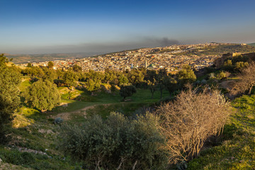 Fototapeta premium Overview of the old town of Fes