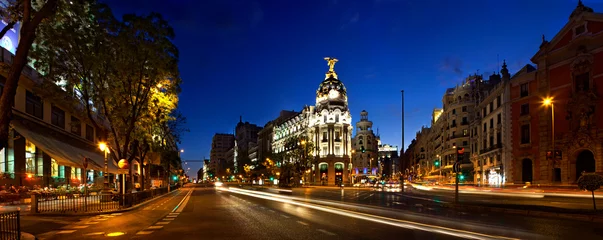 Fotobehang Klassiek uitzicht op Madrid © Alexey