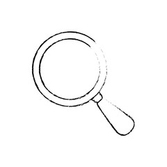 magnifying glass tool vector icon illustration graphic design