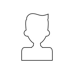 man male silhouette vector icon illustration shape