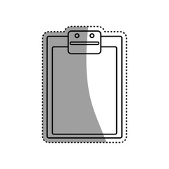 document holder paper sheet vector icon illustration