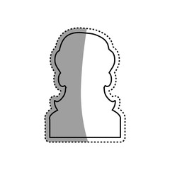 female woman silhouette vector icon illustration shape