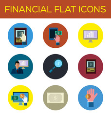 financial flat icon