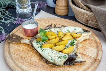 baked flounder
