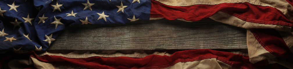 Old American flag background