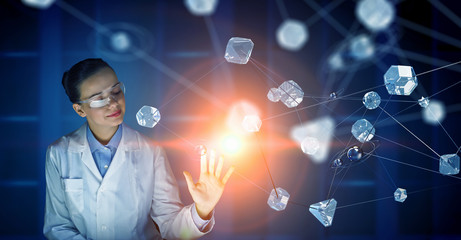 Wireless interaction and connection. Mixed media . Mixed media