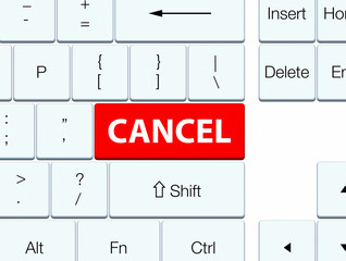 Cancel red keyboard button