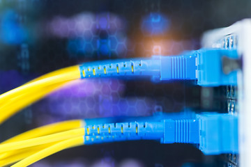 optical fibre information technology equipment in data center