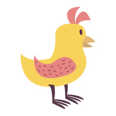 Cute bird vector illustration cartoon colorful