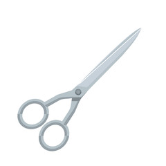 Scissors haircare flat icon isolated with simple shading