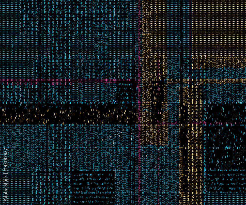 Poster an abstract background consisting of binary numbers.
